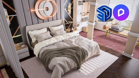 D5 Render 2.9 ile Gerçekçi Yatak Odası Render Eğitimi eğitim seti kapağı